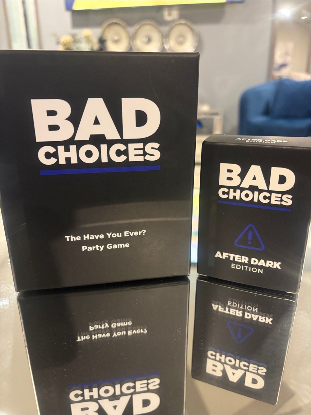 BAD CHOICES After Dark Party Game - Black & Blue
